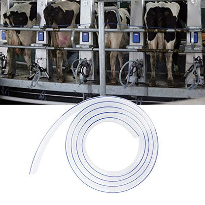 Milking Machine Tube, G1/8 3 Meter Transparent Milker Tube Food Grade Hose Milking Machine Accessories for Milking Cattle and Sheep