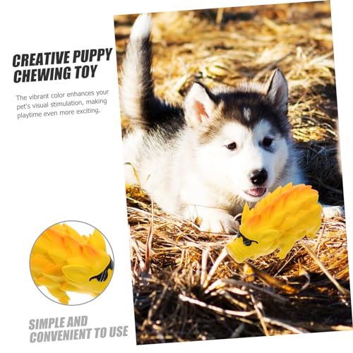 Abaodam Latex Pig Shaped Dog Chew for Puppies Interactive Teeth Grinding Plaything Safe Squeaky Pet for Large Dogs Teeth Cleaning