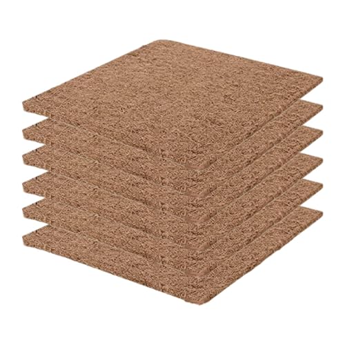 6PCs for Hen House Chicken Nest Box Liner Easy to Clean Hen Nisting Pad Bed Linen Matt, 20x20cm
