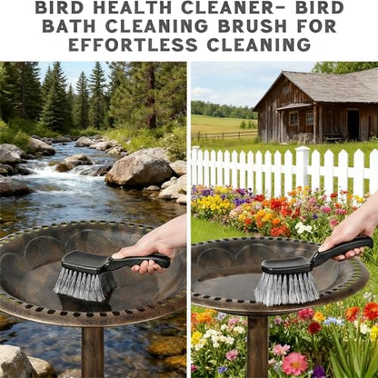 10-Piece Heavy-Duty Scrub Brushes Set with Bird Bath Scrubber and Crevice Tools for Outdoor, Kitchen, Bathroom, Tire & Wheel(Grey) - color: Gray