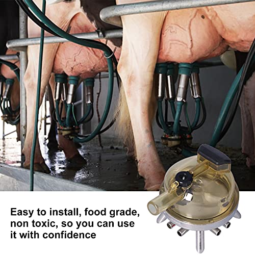 Milking Claw, 400CC Milk Collector, Strong and Sturdy, Safe, Stainless Steel Milk Claw with Straight Buckle for Farms, Medium Sized Centralized Milking Stations