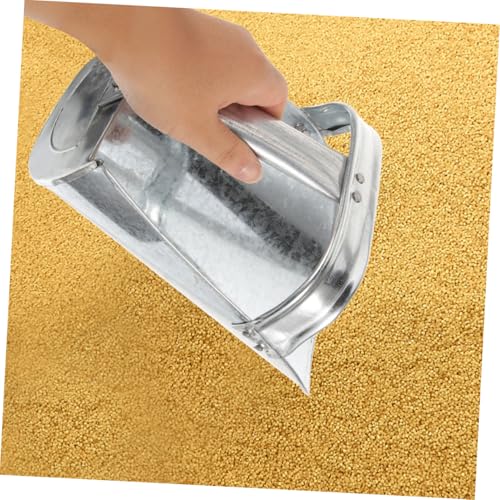 Kisangel Large Scoop Thickened Livestock Food Shovel for Farm and Garden Use Ergonomic Handle for Easy Feeding of Animals for Grain and Poultry