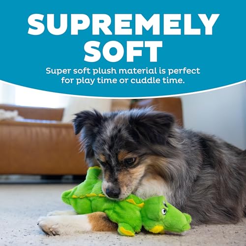 Outward Hound Squeaker Matz Plush Gator Dog Toy, Small - size: Small (Pack of 1)