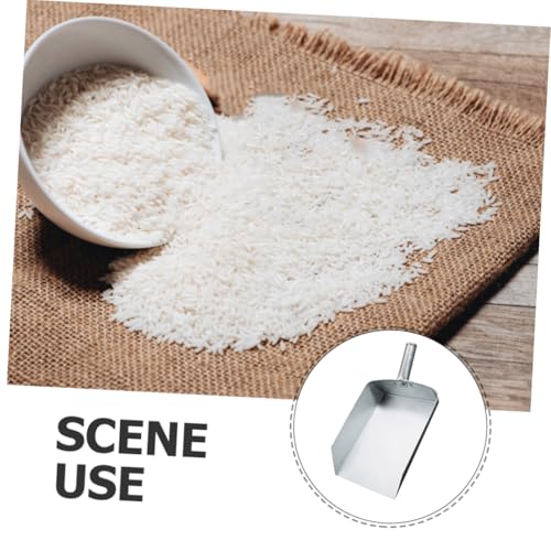 Thickened Flat Bottom Scoop Large Flour Scoop for Livestock Measurements