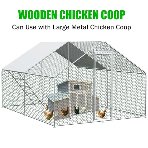 Chicken Coop, 58" Wooden Chicken Coop with 2 Sides Large Nesting Boxes for 4-6 Chickens, Poultry Hutch Rabbit Cage with No-Slip Ramp & Pull-Out Tray for Outdoor Farm Yard (Dark Grey) - color: Dark Grey