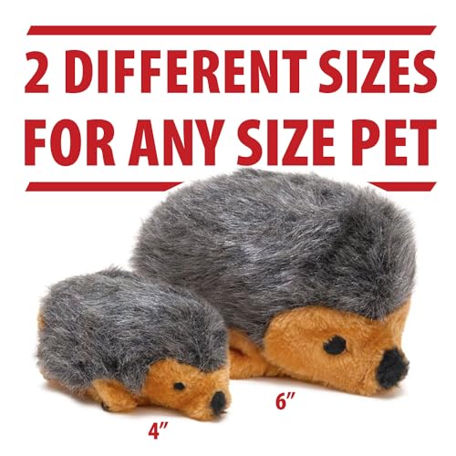 Jeffers Pet Plush Hedgehog Dog Toy with Squeaker, 6"- Soft Stuffed Plush Animal Toy for Puppies Small Medium Dogs, Interactive Play, Training, Fetch, Tug, Chew, Cuddle Companion, Indoor Fun - 1 Pack - color: Gray Big Hedgehog