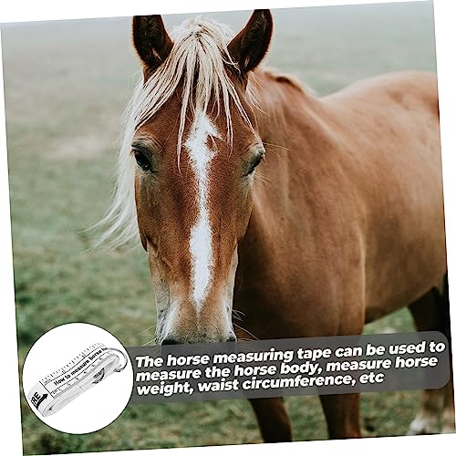 Horse Measuring Tape Portable Weight and Height Measuring Tool Accurate Dual-Sided Tape Measure for Bust Dimensions for Farms and Use
