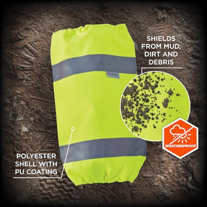 Ergodyne GloWear 8008 High Visibility Reflective Leg Gaiters, Lime - color: Lime