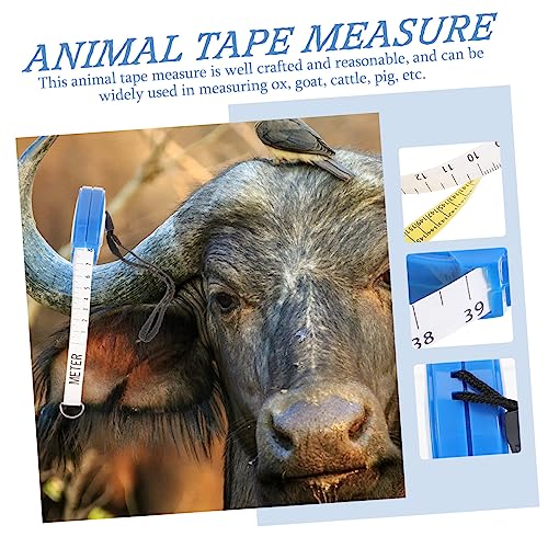 UKCOCO Animal Weight Measuring Tape for Cattle Pigs Goats Portable Livestock Body and Bust Tape Measure for Farm Use