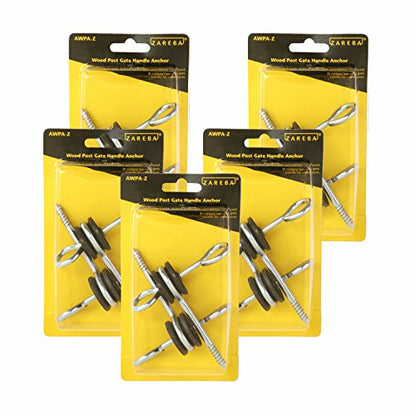 Zareba Wood Post Gate Handle Anchor - AWPA-Z - Gate Handle Anchor for Electric Fencing - Includes 10 - Electric Fencing Post Supplies - size: 5 Pack