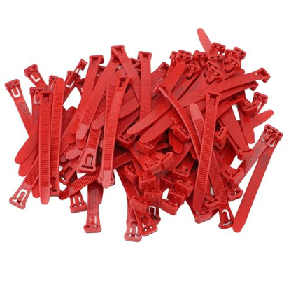 ZJchao Chicken Leg Bands, Adjustable Plastic Poultry Identification Leg Rings with Clear Colorfast Number Engraving for Duck Goose Chicken (Red) - color: Red
