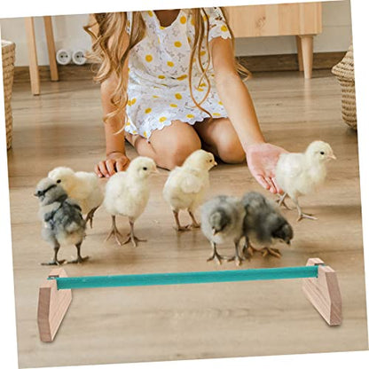 Wooden Chicken Perch Adjustable Roosting Stand for Hens and Chicks Sturdy Chick Standing Bar Natural Wood Bird Perch for Coop Accessories