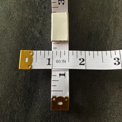 Soft Tape Measure Double Scale Measuring Tape Body Sewing Flexible Tailor Craft Vinyl Ruler for Weight Loss Medical Body Measurement, Has Centimetre Scale on Reverse Side (2pcs White-60 inch) - color: 2pcs White-60 inch