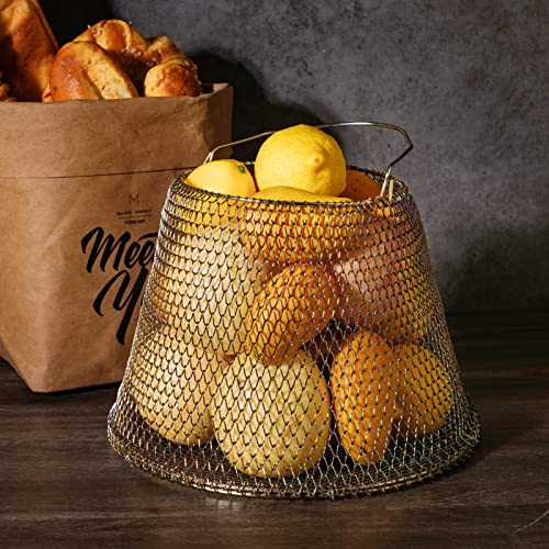 Auhafaly Egg Basket, Collapsible Mini Storage - Can Easily Load Eggs for Carrying and Collecting Eggs, Easy Washing, and Fast-drying, Country Primitive Farmhouse Style (Big)