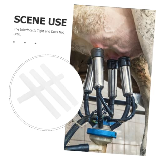 4pcs Rubber Milk Tube for Milking Machine Goat Dairy Cow Farm Milking Accessories No Leakage Easy Install