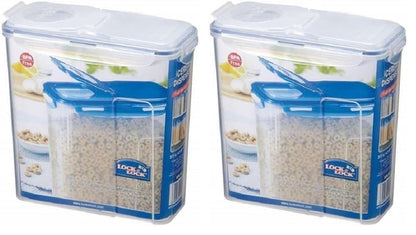 LOCK & LOCK Easy Essentials Food lids (flip-top) / Pantry Storage/Airtight containers, BPA Free, top-16.5 Cup-for Cereal, Clear (Pack of 2) - size: 16.5 Cup (Pack of 2)