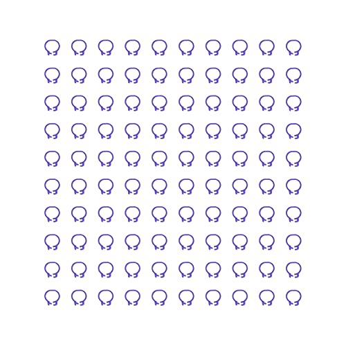 100PCS 8mm Poultry Leg Bands, Bird Pigeons Leg Rings Bird Foot Rings Poultry Tags Colorful Bird Identification Leg Bands Poultry Leg Rings (Purple) - color: Purple