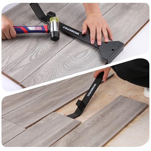 WORKPRO 17＂ Heavy Duty Pull and Pry Bar, Professional Pull Bar Flooring Tool for Wood Floor, Vinyl Plank, LVP, LVT and Floating Floor Installation