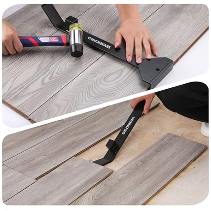 WORKPRO 17＂ Heavy Duty Pull and Pry Bar, Professional Pull Bar Flooring Tool for Wood Floor, Vinyl Plank, LVP, LVT and Floating Floor Installation