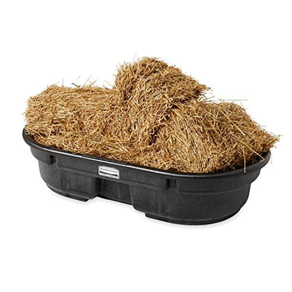 Rubbermaid Commercial Products Stock Tank, 50-Gallons, Structural Foam, Heavy Duty Container, for Livestock/Animal/Cattle Feed & Water, Outdoor Homemade Pool/Hot Tub/Bathtub, & Pet Cleaning/Dog Wash