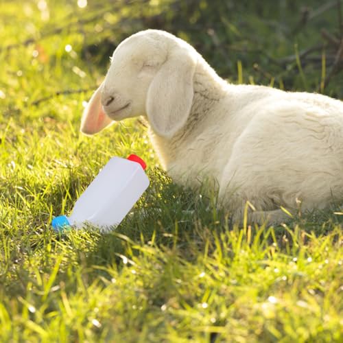 Toddmomy Calf Feeding Bottle Nursing Baby Goat Bottle Lamb Milk Feeder for Farm Small Animals 9.05X4.92X3.14In Efficient Animal Milk Feeder