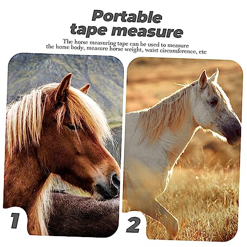 Abaodam Professional Flexible Horse Measuring Tape Accurate Weight and Height Measurement Tool for Livestock Cattle Goats and Sheep