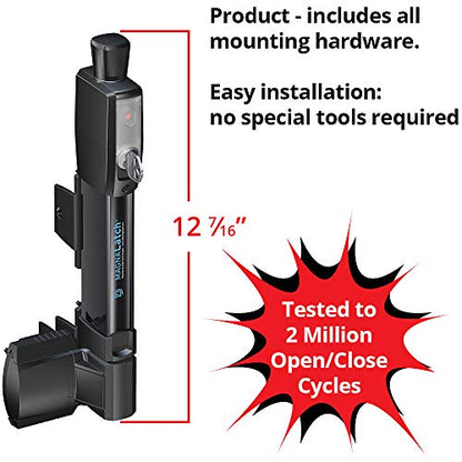 D&D Technologies ML3VPKA MagnaLatch Vertical Pull 12-inch Gate Latch, Magnetic Lock System, Professional-Grade Child & Pet Safety Gate Latch, Rekeyable Security Lock System, Square Gate Frame and Post