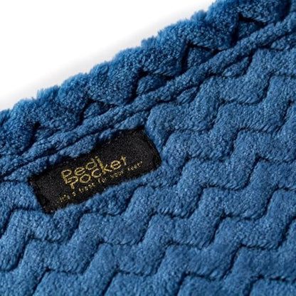 PediPocket Patented Foot Pocket Blanket – 50” x 70” with 20” Deep Foot Pocket, Plush Velvety Fleece Blanket, Everyday Luxurious Comfort, Machine Washable,Gift Idea – Marvelous Midnight (Non-Electric) - color: Marvelous Midnight