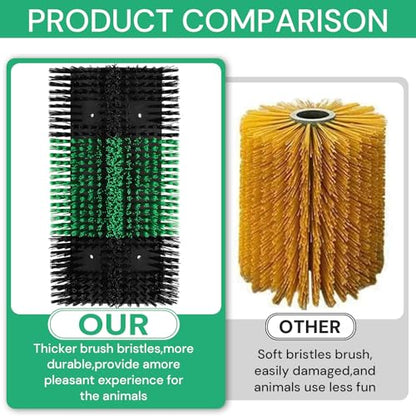 4pcs Upgraded XL Livestock Scratching Brush with 32 Screws – Large Cattle and Horse Grooming Brush, Itch Relief for Horses,Sheep, Goat, Cattle,Cow,and Pig,Suitable for farms and ranches - size: 4pcs