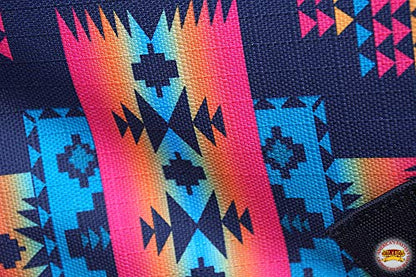 HILASON Winter Horse Turnout Blanket 600D Waterproof Rip-Stop Poly Fill Belly Wrap Aztec Pattern Insulated Cold Weather Horse Blanket - size: 66 In