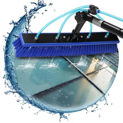 Solar Panel Window Cleaning Brush and Pole, 26FT Adjustable Window Cleaner Brush & Water Fed Pole Kit, Solar Panel Cleaning System Window Washing Equipment Tool - size: 26ft