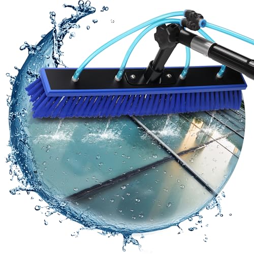 Solar Panel Window Cleaning Brush and Pole, 33FT Adjustable Window Cleaner Brush & Water Fed Pole Kit, Solar Panel Cleaning System Window Washing Equipment Tool - size: 33ft