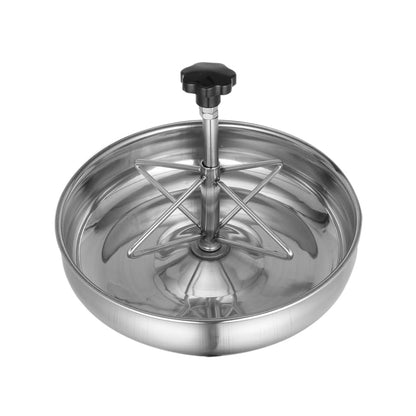 Stainless Steel Feeding Bowl Trough for Livestock and Pigs 9.84X9.84X3.54 Inch Multi-Compartment Rust Proof Farm Feeder Easy to Clean