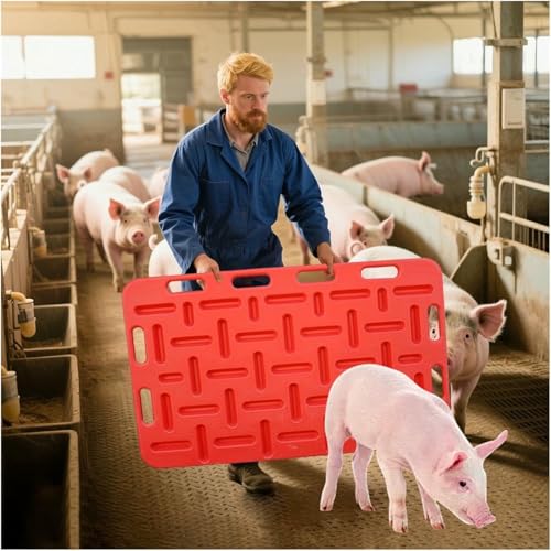 Pig Sorting Divider Panel, Portable Convenient Reusable Livestock Supplies Divider Board for Pasture, Hogs Sorting Panel with Groove Design for Livestock Management~/ - size: 77 x 47 cm