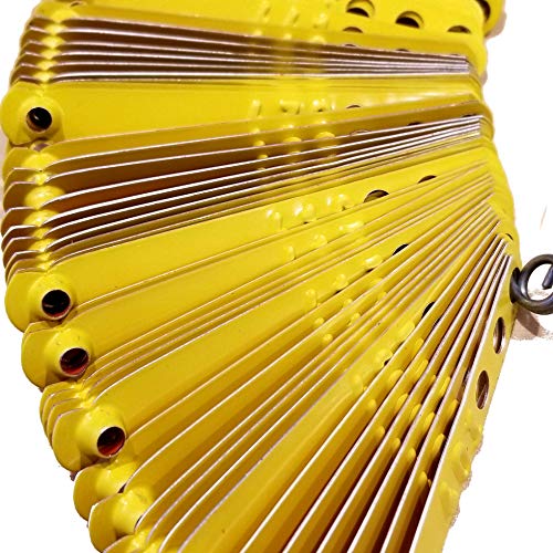 Pinnon Hatch Farms Leg Bands Custom Stamped Aluminum Chicken Poultry Duck Peacock Leg Rings Identification Tags (200, Yellow) - color: Yellow