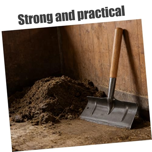 Kisangel Manual Manure Shovel Head for Poultry and Alpaca, Manganese Steel Fowl Waste Scraper Shovel with Efficient Manure Removal and Easy Care for Stables and Poultry Cage Cleaning