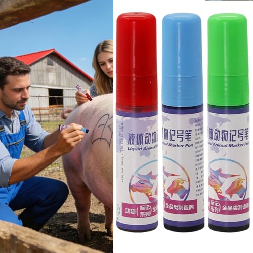 Livestock Marking Paint, Identification Marker for Livestock,Cow Marking Pencils | for Cattle Sheep Goat Lamb Calf Farm Agriculture