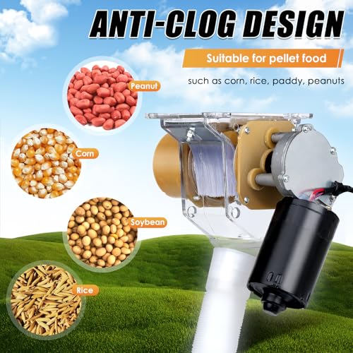 Timed Automatic Chicken Feeder 16 Groups of Timer & Quantitative Poultry Feeders Auto Gravity Food Dispenser Kit for Chicken Rooster Dog Duck Cat Bird Chicken Coop