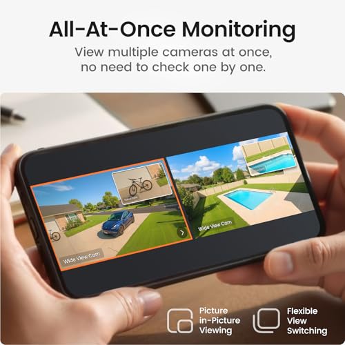 aosu T2 Pro Solar Security Cameras Wireless Outdoor, 2 Cam Kit, 3K Dual Cam No Blind Spot Security Camera for Home, 170° Wide + 360° PTZ, AI Tracking, 8X Zoom, Expandable 1TB Local Storage - style: 2-Cam-Kit