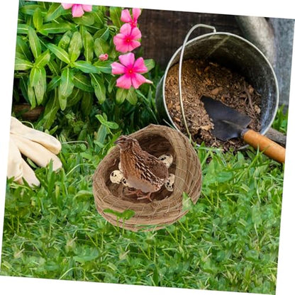 2pcs Woven Chicken Nesting Box Pad for Breeding Straw Woven Chicken Laying Coop