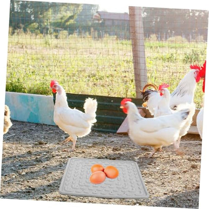 BESPORTBLE 2pcs Washable Chicken Nest Pads Soft Reusable Nesting Box Liners for Coop Laying Mats for Hens Grey Bedding for Comfortable Nesting