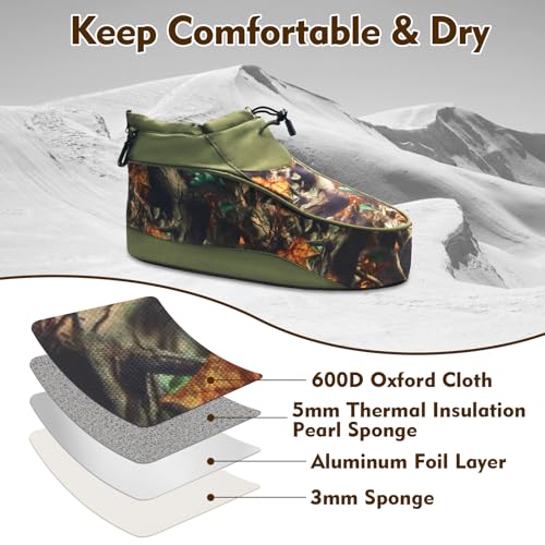 Insulated Boot Cover, Warmth Boot Covers for Hunting Tree Stand/Cold Weather Protection