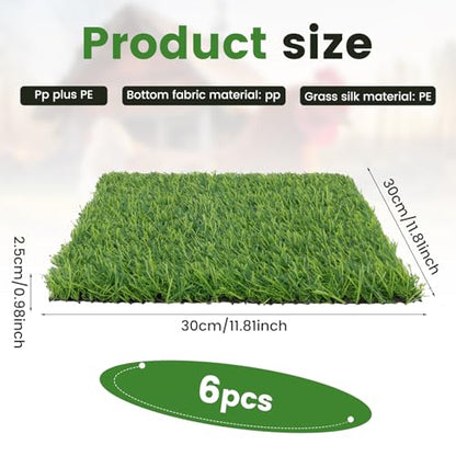 6 Pack Chicken Nesting Box Pads - Nesting Pads for Accessories, 12"x 12" Washable Reusable Chicken Nest Liners for Laying Eggs, Chicken Supplies (Green) - color: Green