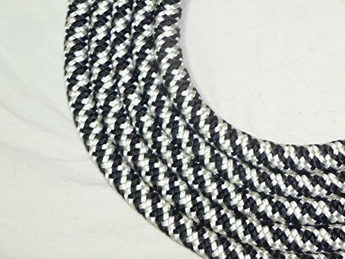 Rope Cattle Halter, Adjustable for Calf, Cow, Steer, Bull, Black/White - color: Black-White Checkered