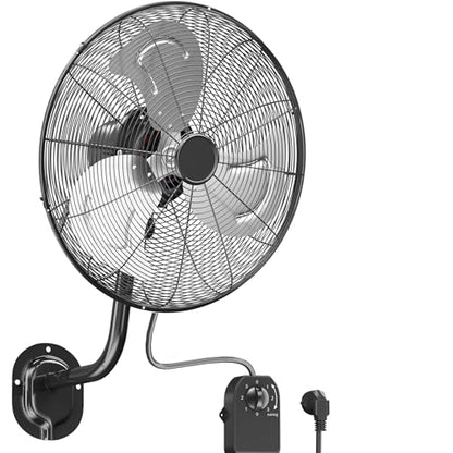 KEGIAN 22 Inch Wall Mount Fan, Industrial Wall Mounted Fan for Outdoor Use
