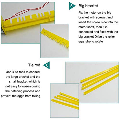 Automatic Rotary Turner Roller Tray Duck Quail Bird Poultry Eggs Incubator