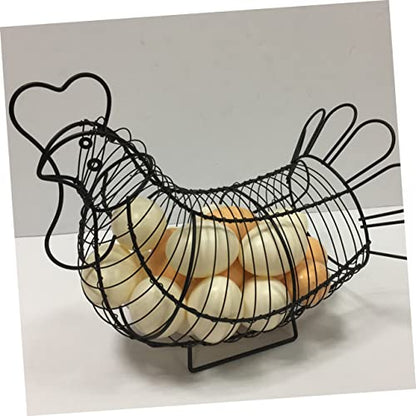 Iron Wire Egg Basket Storage Container Egg Collection Basket Storage Wire Basket Egg Rack Egg Shelf