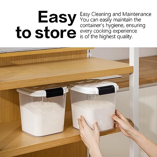 Rice Container - Flour Rice Dispenser 20lbs/10kg/10.6qt Food Grain Cereal Bins Pet Food Storage Laundry Pods Container for Household Pantry Organization (20lbs) - color: 10KG