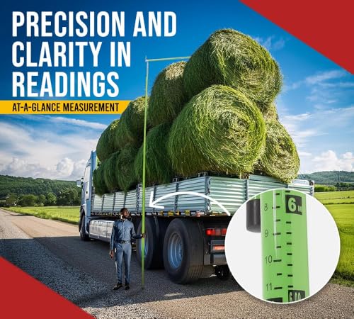 Mytee Products 27' Load Height Measurement Stick Tool w/Telescopic Mechanism - Adjustable Height Measuring Pole for Oversize Trucks & Trailer with Carrying Bag - color: 1 - Pack, size: 27 Feet