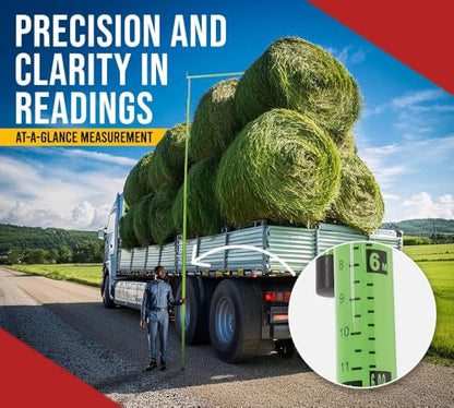 Mytee Products 27' Load Height Measurement Stick Tool w/Telescopic Mechanism - Adjustable Height Measuring Pole for Oversize Trucks & Trailer with Carrying Bag - color: 1 - Pack, size: 27 Feet